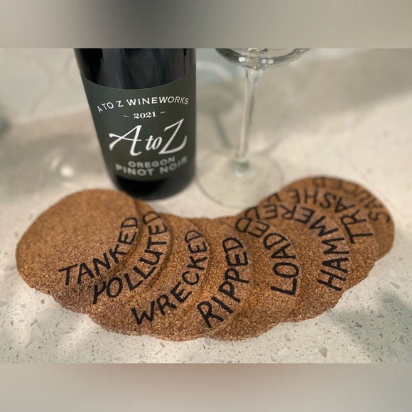 Coasters-Set of 8 Cork Coasters - Picture 3 of 7